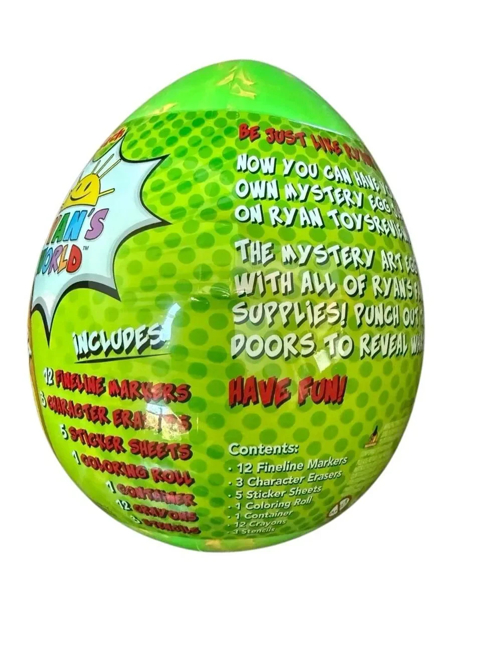 Ryan S World Mystery Art Large 14” Surprise Egg Series 2 Art Sets Kids Ages 5+